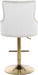Claude - Adjustable Stool with Gold Base - Simple Home Plus