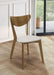 Kersey - Curved Wood Dining Side Chair (Set of 2) - Chestnut - Simple Home Plus