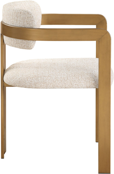 Aurum - Linen Textured Fabric Upholstered Dining Chair (Set of 2) - Simple Home Plus
