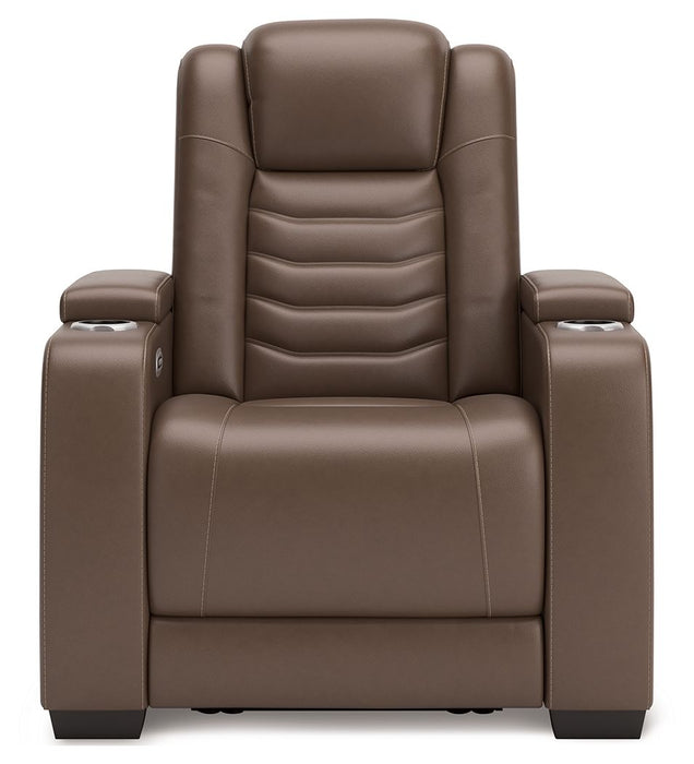 High Impact - Tobacco - Power Recliner / Adj Headrest - Simple Home Plus