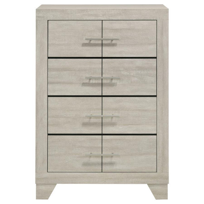 Trenton - 4-Drawer Bedroom Chest Of Drawers - Rustic Cream - Simple Home Plus