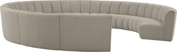 Infinity - 11 Piece Boucle Modular Sectional - Simple Home Plus