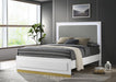 Caraway - Wood LED Panel Bed - Simple Home Plus