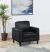 Ruth - Upholstered Track Arm Accent Chair - Simple Home Plus