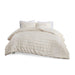 Mercer - King 3 Piece Comforter Set - Ivory - Simple Home Plus