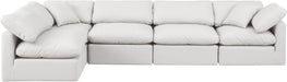 Indulge - Faux Leather 5 Piece Modular Sectional - Simple Home Plus