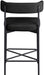 Rivage - Durable Stool With Black Frame (Set of 2) - Simple Home Plus