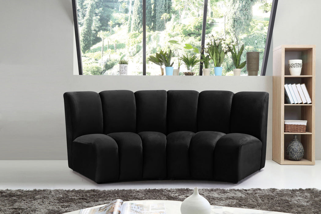 Infinity - 2 Piece Velvet Modular Sectional - Simple Home Plus