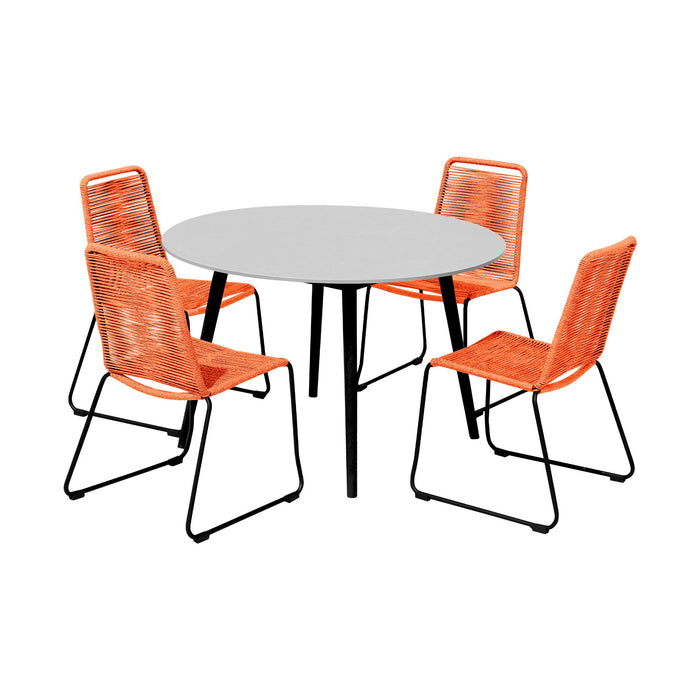Kylie And Shasta - 5 Piece Outdoor Patio Dining Set - Simple Home Plus
