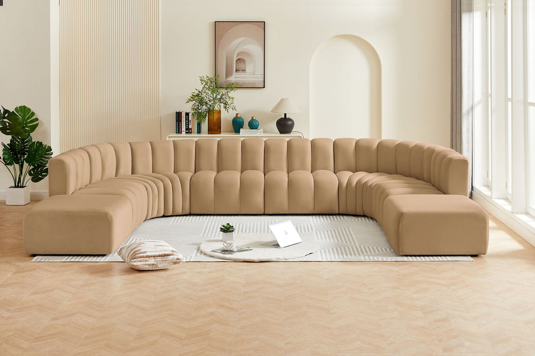 Arc - Velvet Modular Sectional - Simple Home Plus