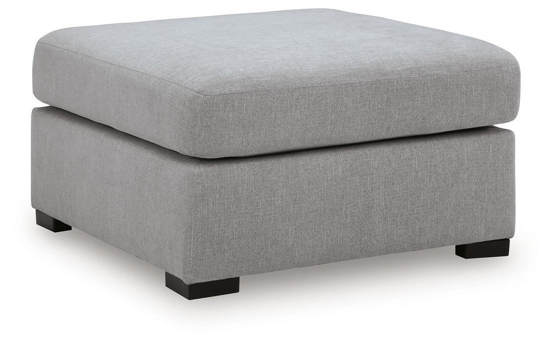 Lakepoint - Oversized Accent Ottoman - Nickel - Simple Home Plus