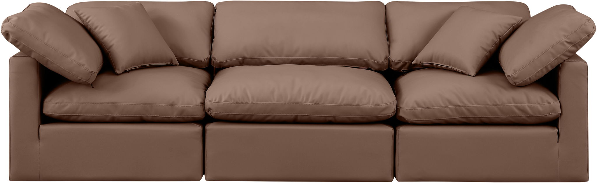 Indulge - Faux Leather 3 Seat Modular Sofa - Simple Home Plus