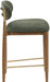 Riccio - Fabric Stool - Walnut Frame - Simple Home Plus