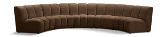Infinity - 5 Piece Velvet Modular Sectional - Simple Home Plus
