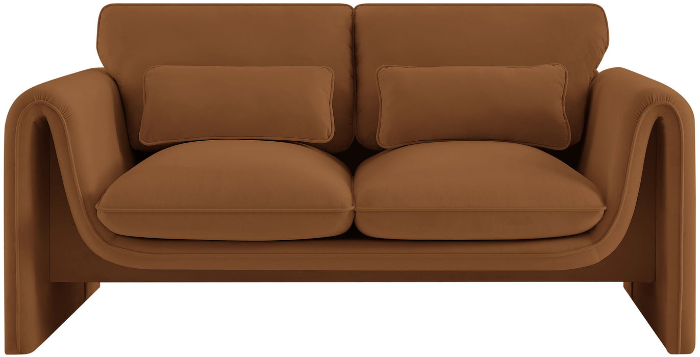 Sloan - Loveseat - Saddle - Simple Home Plus