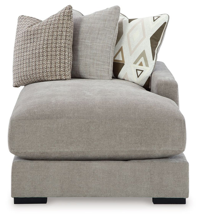Aslan Court - Raf Corner Chaise - Pebble - Simple Home Plus