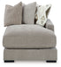Aslan Court - Raf Corner Chaise - Pebble - Simple Home Plus