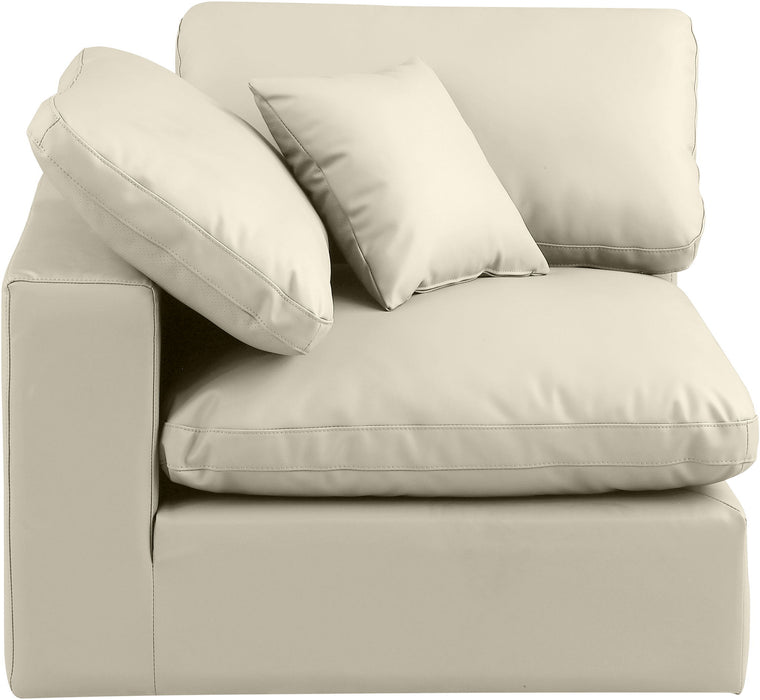 Comfy - Faux Leather Corner Chair - Simple Home Plus