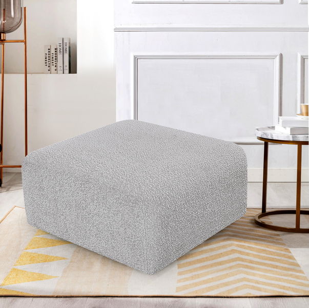 Arc - Boucle Fabric Ottoman