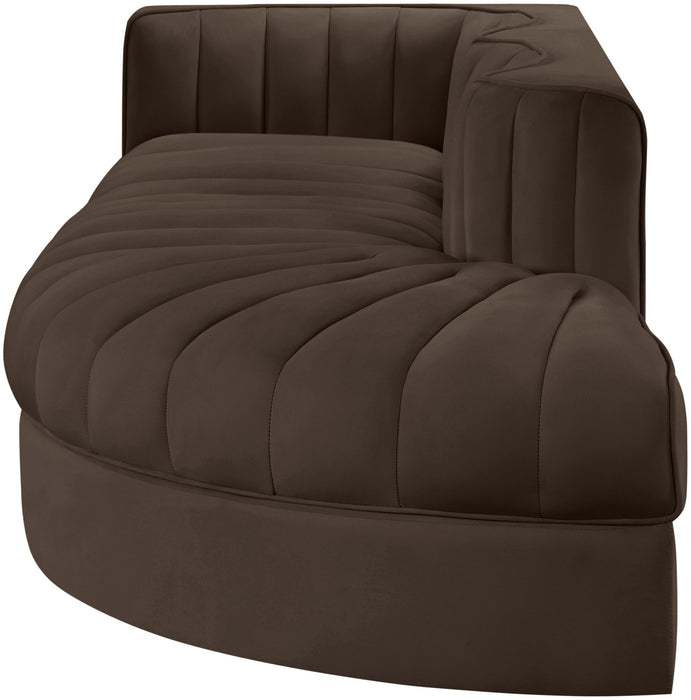 Rummi - Velvet Performance Fabric Upholstered 3 Piece Modular Sectional - Simple Home Plus