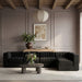 Rummi - Velvet Performance Fabric Upholstered 5 Piece Modular Sectional, L-Shaped (Right) - Simple Home Plus