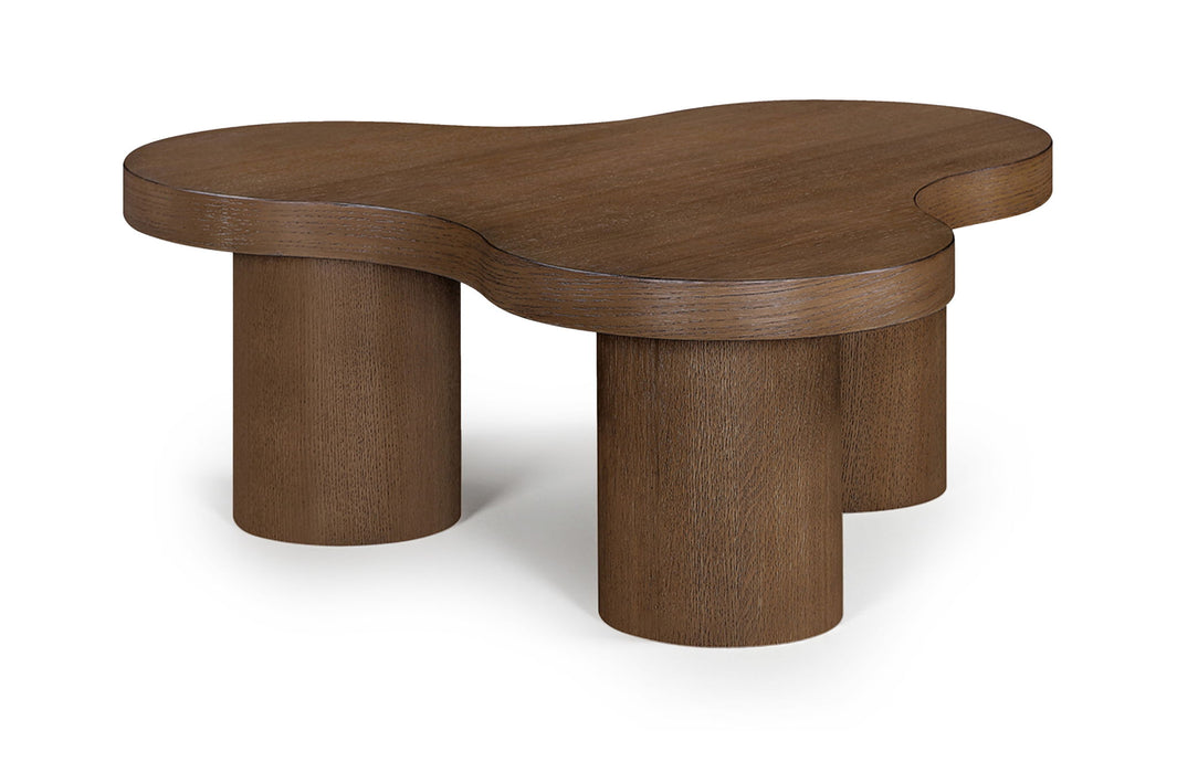 Cove - Oak Veneer And Solid Wood Coffee Table - Simple Home Plus