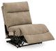 Next-Gen Durapella - Power Armless Recliner With Adj Headrest - Sand - Simple Home Plus