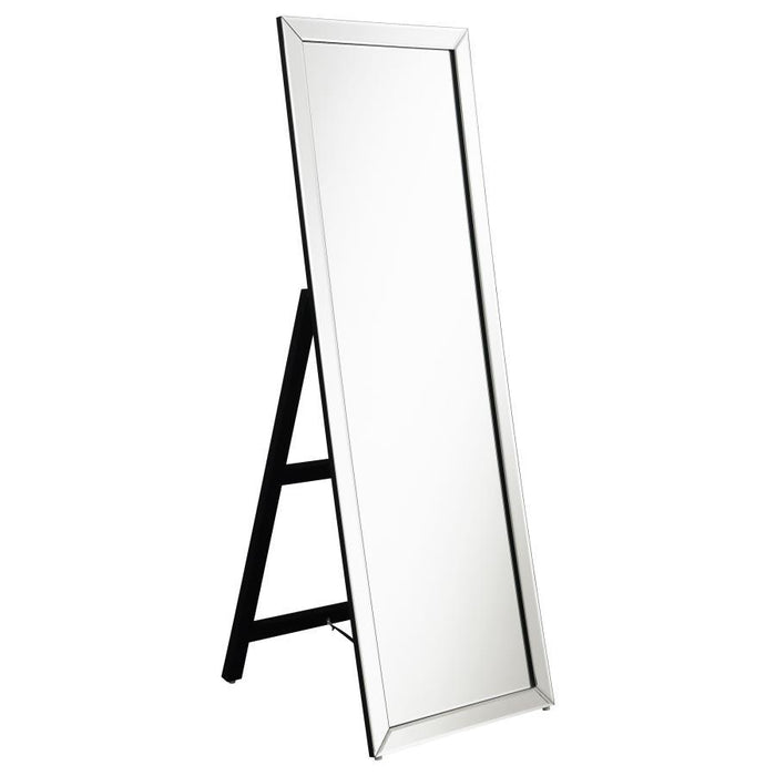 Soline - Framed Standing Floor Mirror - Silver - Simple Home Plus
