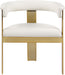 Romeo - Faux Leather Dining Chair With Gold Base (Set of 2) - Simple Home Plus
