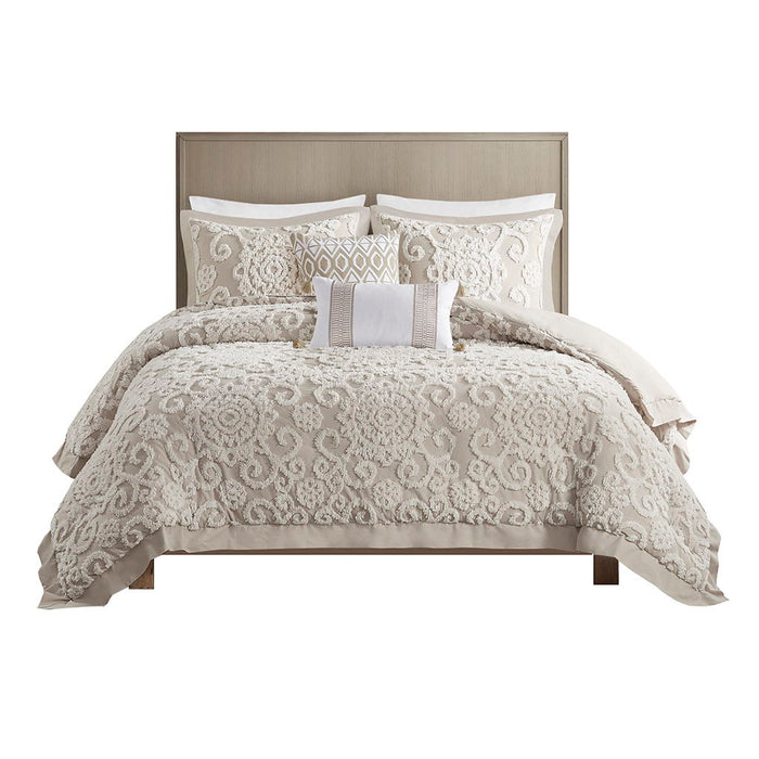 Suzanna - King Duvet Mini Set - Taupe - Simple Home Plus