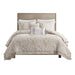Suzanna - King Duvet Mini Set - Taupe - Simple Home Plus