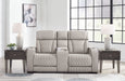 Boyington - Power Reclining Loveseat With Console/Adj Hdrst - Simple Home Plus