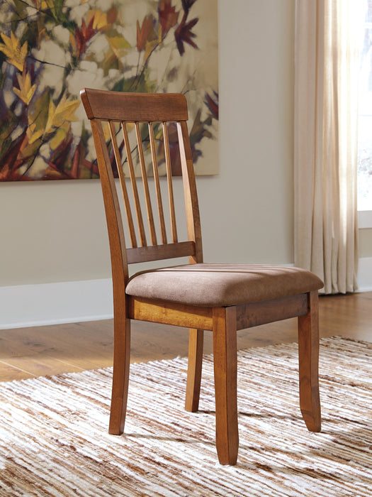 Berringer - Rustic Brown - Dining UPH Side Chair (Set of 2) - Simple Home Plus