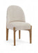 Torino - Upholstered Dining Chair With Brushed Brown Base (Set of 2) - Simple Home Plus