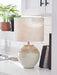 Waldish - Cream / Beige - Metal Table Lamp - Simple Home Plus