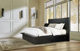Londer - Black - Queen Panel Bed - Simple Home Plus