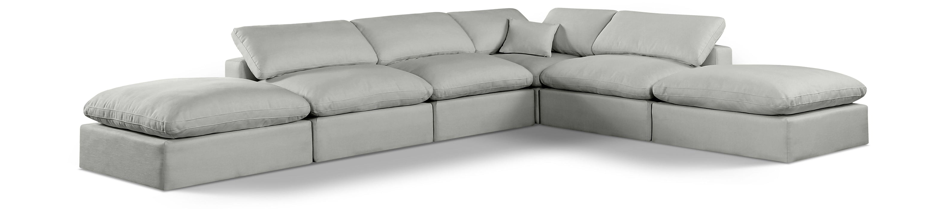 Comfy - 6 Piece Linen Modular Sectional - Simple Home Plus