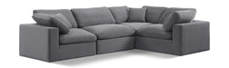 Comfy - 4 Piece Velvet Modular Sectional - Simple Home Plus