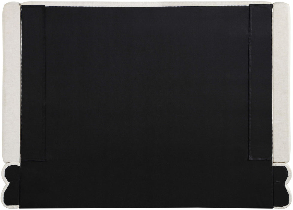 Chandra - Linen Textured Fabric Upholstered Bed