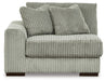Lindyn - LAF Corner Chair - Fog - Simple Home Plus