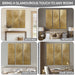 Sunburst - 100% Hand Painted Dimensional Wall Décor (Set of 3) - Gold - Simple Home Plus