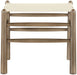 Santos - Faux Leather Upholstered Bench - Walnut Frame - Simple Home Plus