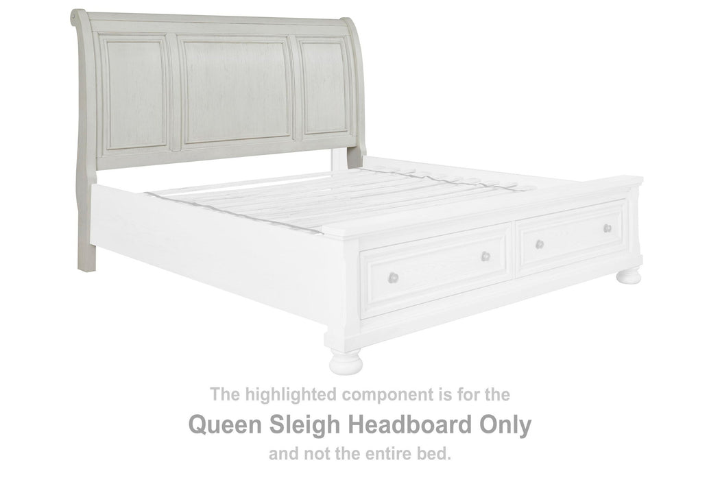 Robbinsdale - Queen Sleigh Headboard - Antique White - Simple Home Plus