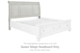 Robbinsdale - Queen Sleigh Headboard - Antique White - Simple Home Plus
