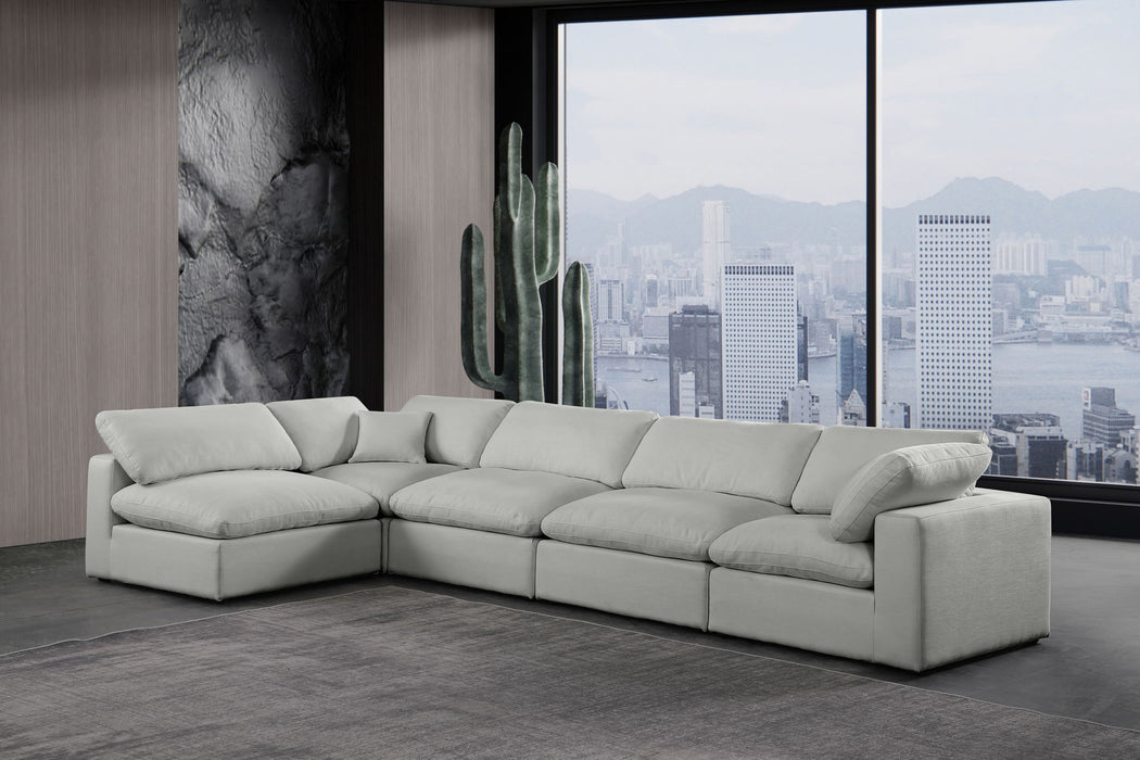 Comfy - 5 Piece Linen Modular Sectional - Simple Home Plus