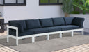 Nizuc - Outdoor Patio 5 Seat Modular Sofa With White Frame - Simple Home Plus