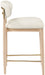 Riccio - Stool - Natural And Gold Frame - Simple Home Plus