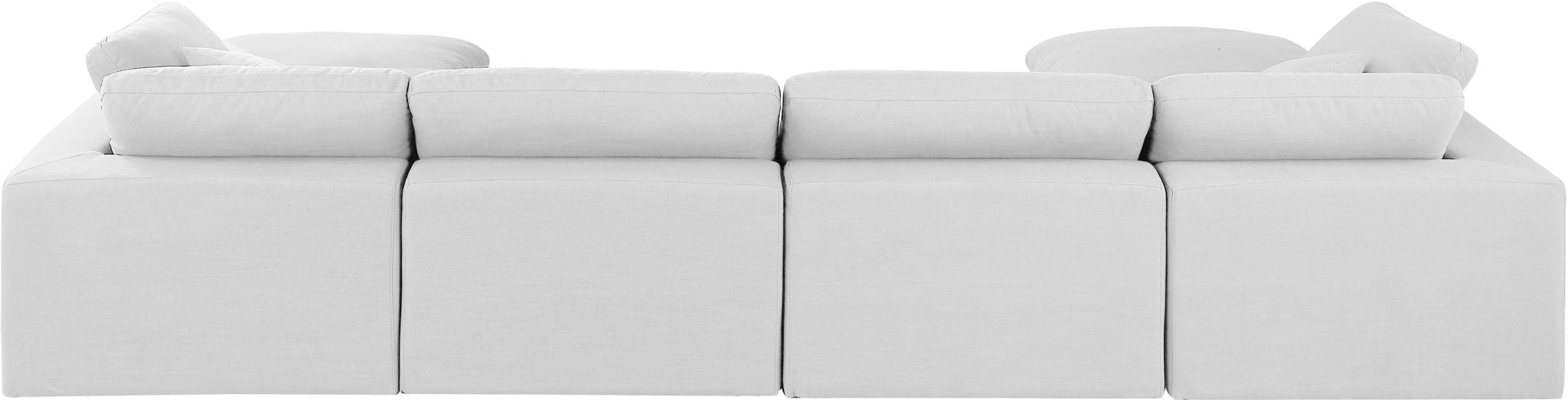 Comfy - 6 Piece Linen Modular Double Chaise Sectional - Simple Home Plus