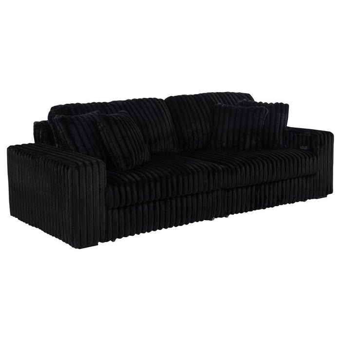 Jacana - Corduroy Upholstered Dual Power Chaise Sofa - Simple Home Plus