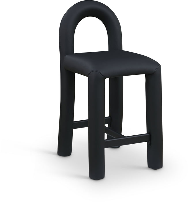 Amari - Faux Leather Stool - Simple Home Plus